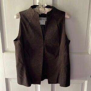 Carlisle suede vest